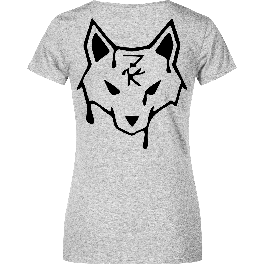 ZerKill Zerkill - Wolf T-Shirt Damenshirt heather grey