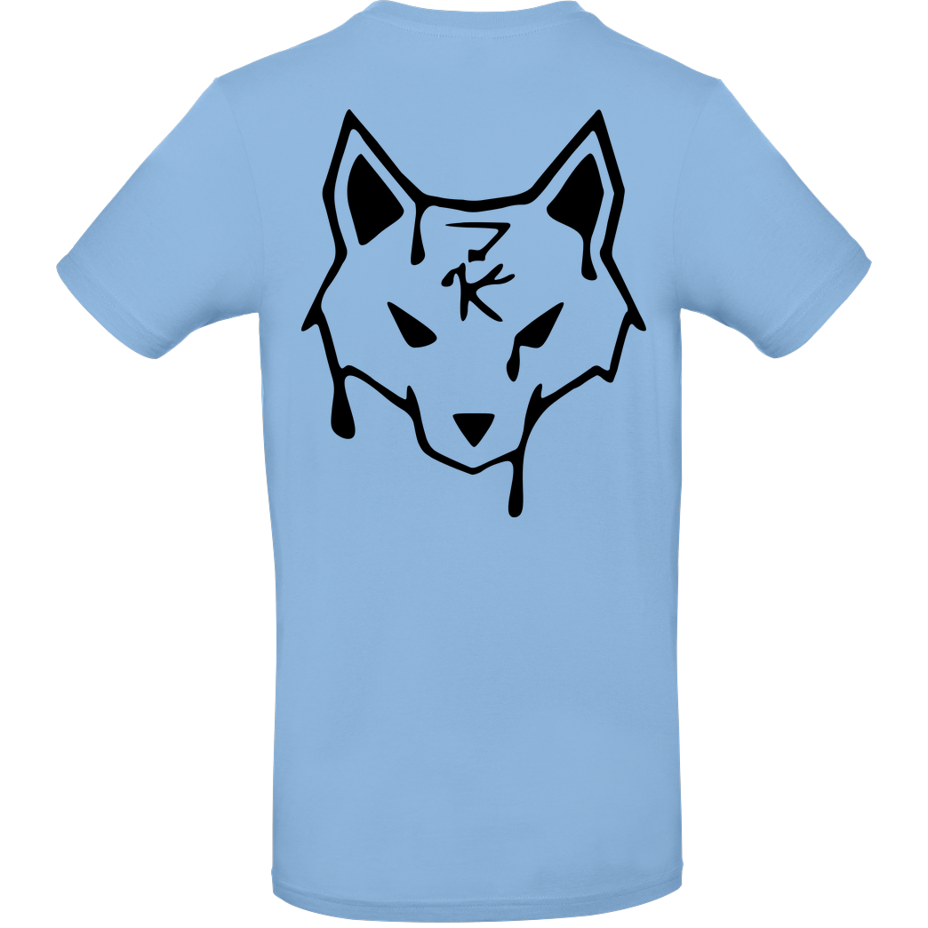 ZerKill Zerkill - Wolf T-Shirt B&C EXACT 190 - Hellblau