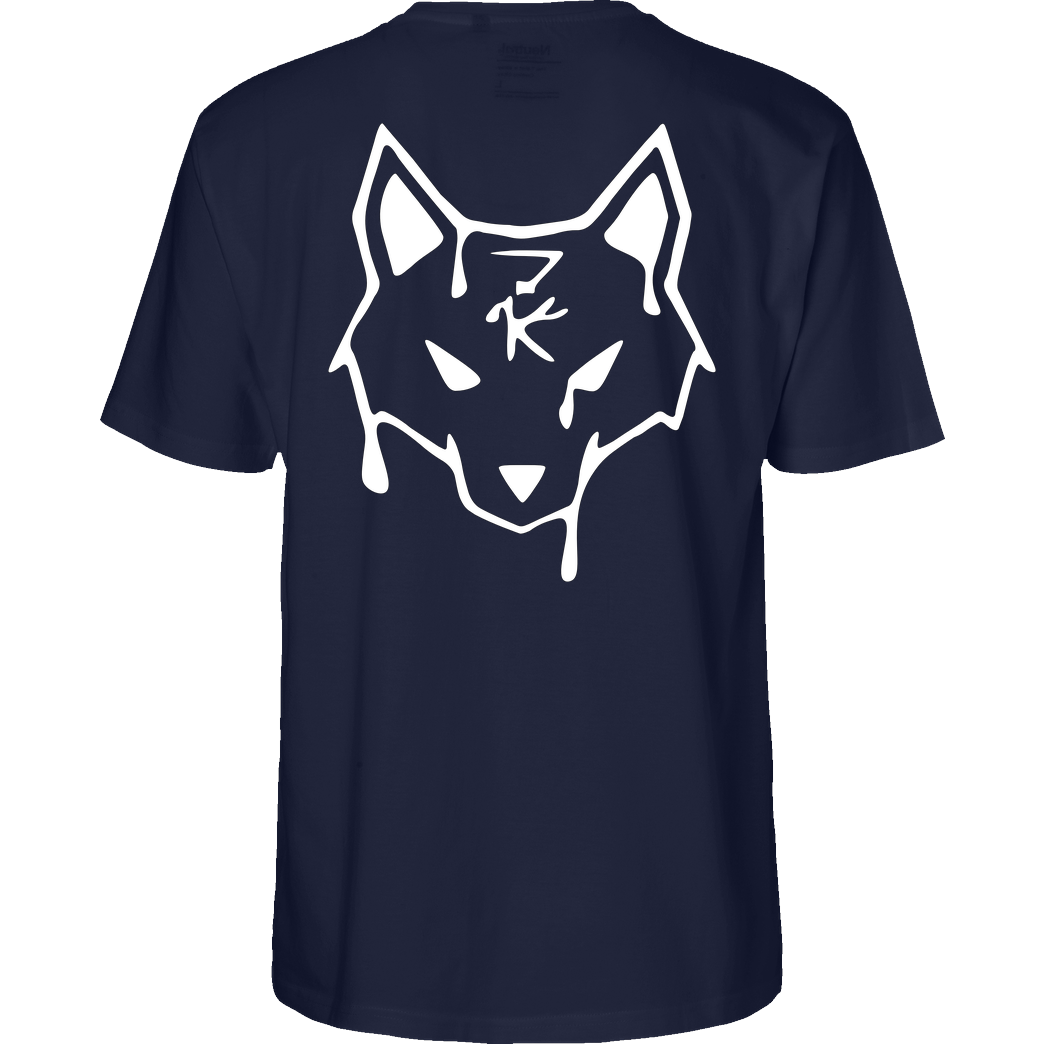 ZerKill Zerkill - Wolf T-Shirt Fairtrade T-Shirt - navy