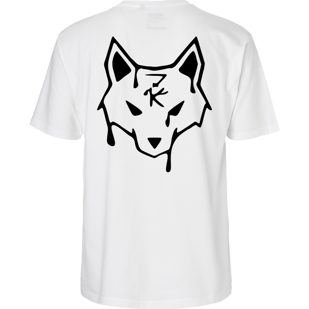 ZerKill Zerkill - Wolf T-Shirt Fairtrade T-Shirt - weiß