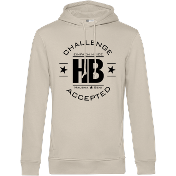 2EpicBuddies - Challenge schwarz B&C HOODED INSPIRE - Off-White