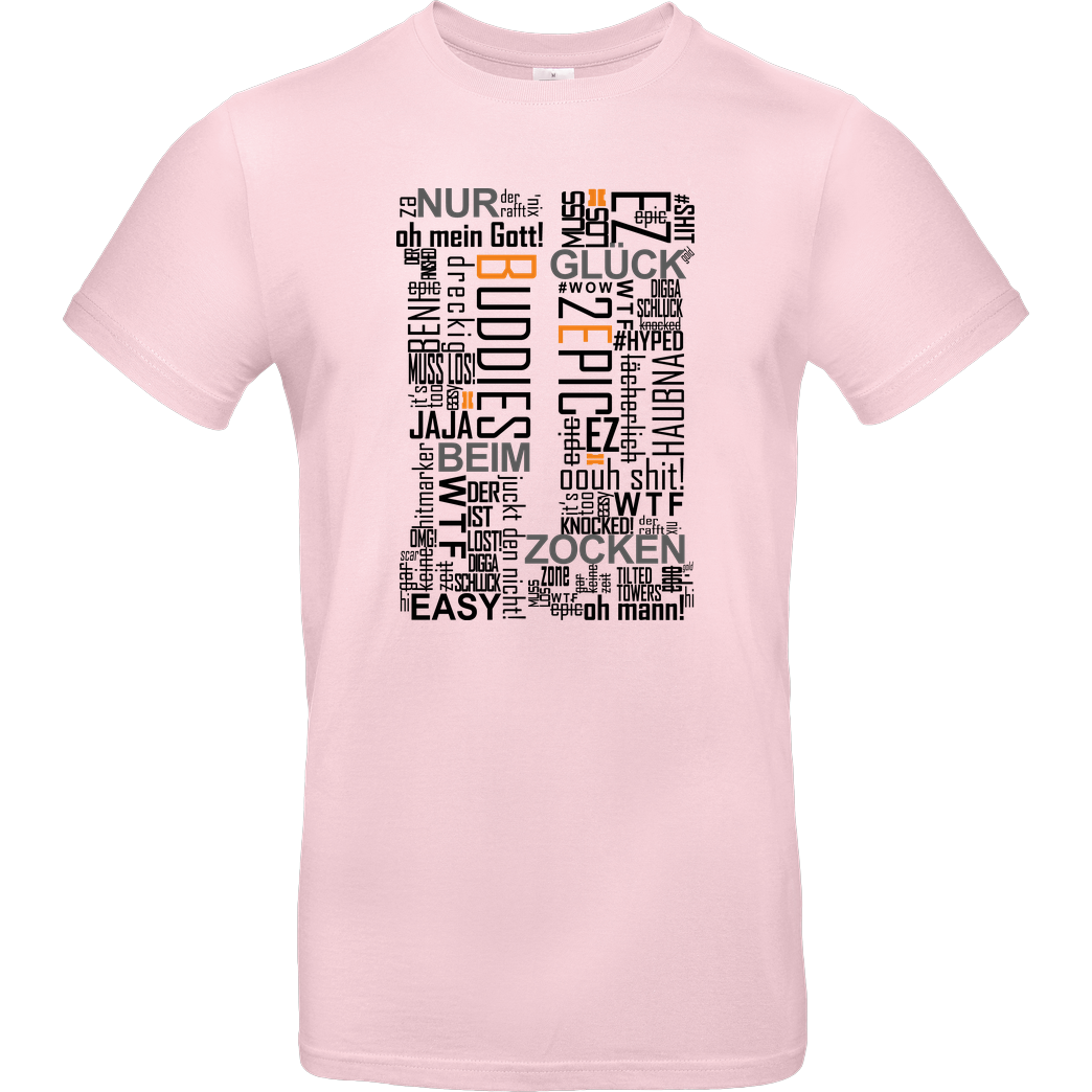 Die Buddies zocken 2EpicBuddies - Cloud T-Shirt B&C EXACT 190 - Light Pink