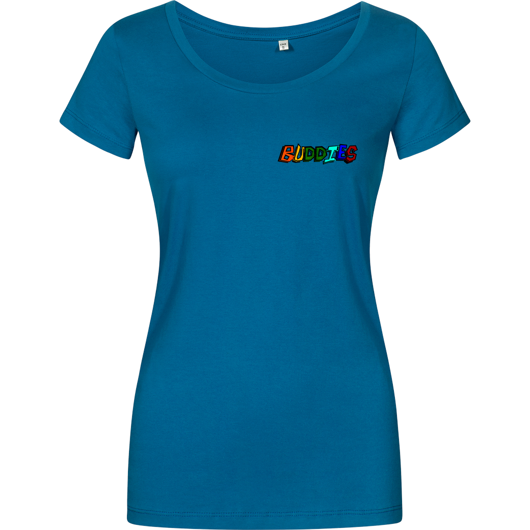 Die Buddies zocken 2EpicBuddies - Colored Logo Small T-Shirt Girlshirt petrol