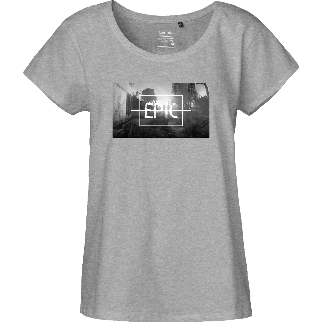 Die Buddies zocken 2EpicBuddies - Epic T-Shirt Fairtrade Loose Fit Girlie - heather grey