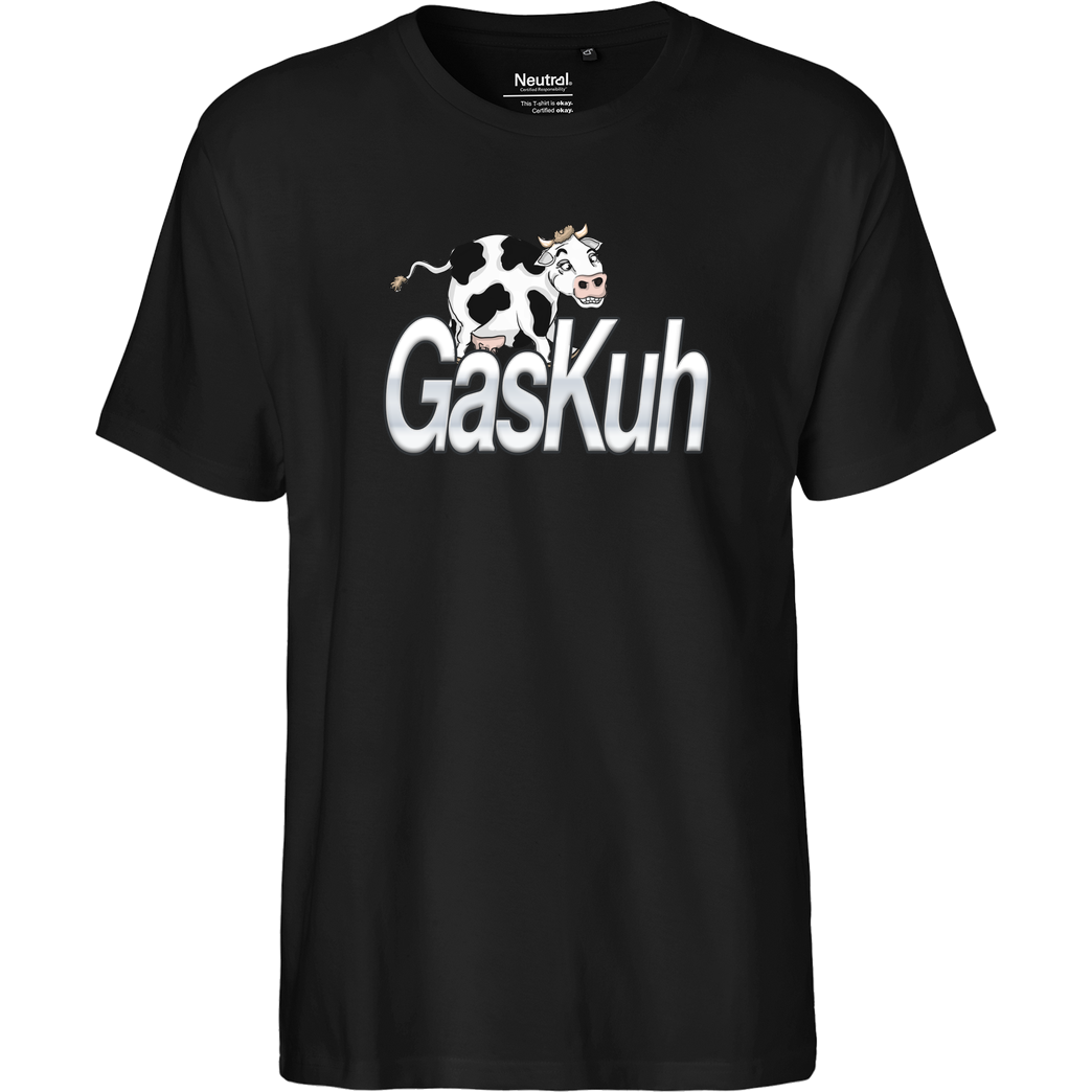 Achsel Folee Achsel Folee - GasKuh T-Shirt Fairtrade T-Shirt - black