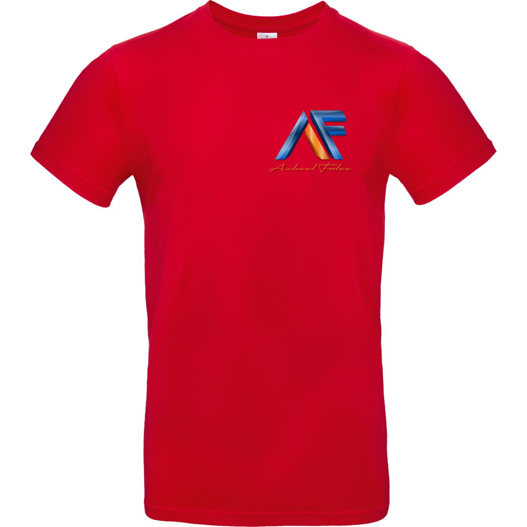 Achsel Folee Achsel Folee - Logo Pocket T-Shirt B&C EXACT 190 - Red