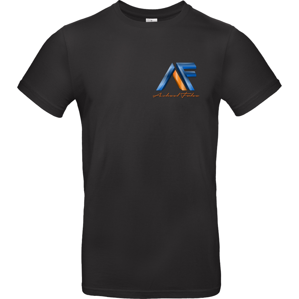 Achsel Folee Achsel Folee - Logo Pocket T-Shirt B&C EXACT 190 - Black