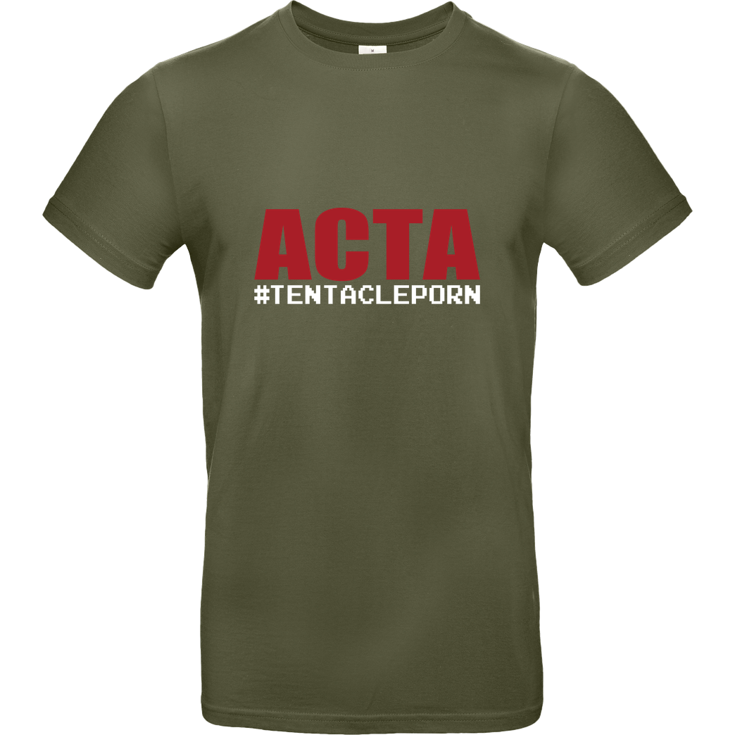 None ACTA #tentacleporn T-Shirt B&C EXACT 190 - Khaki