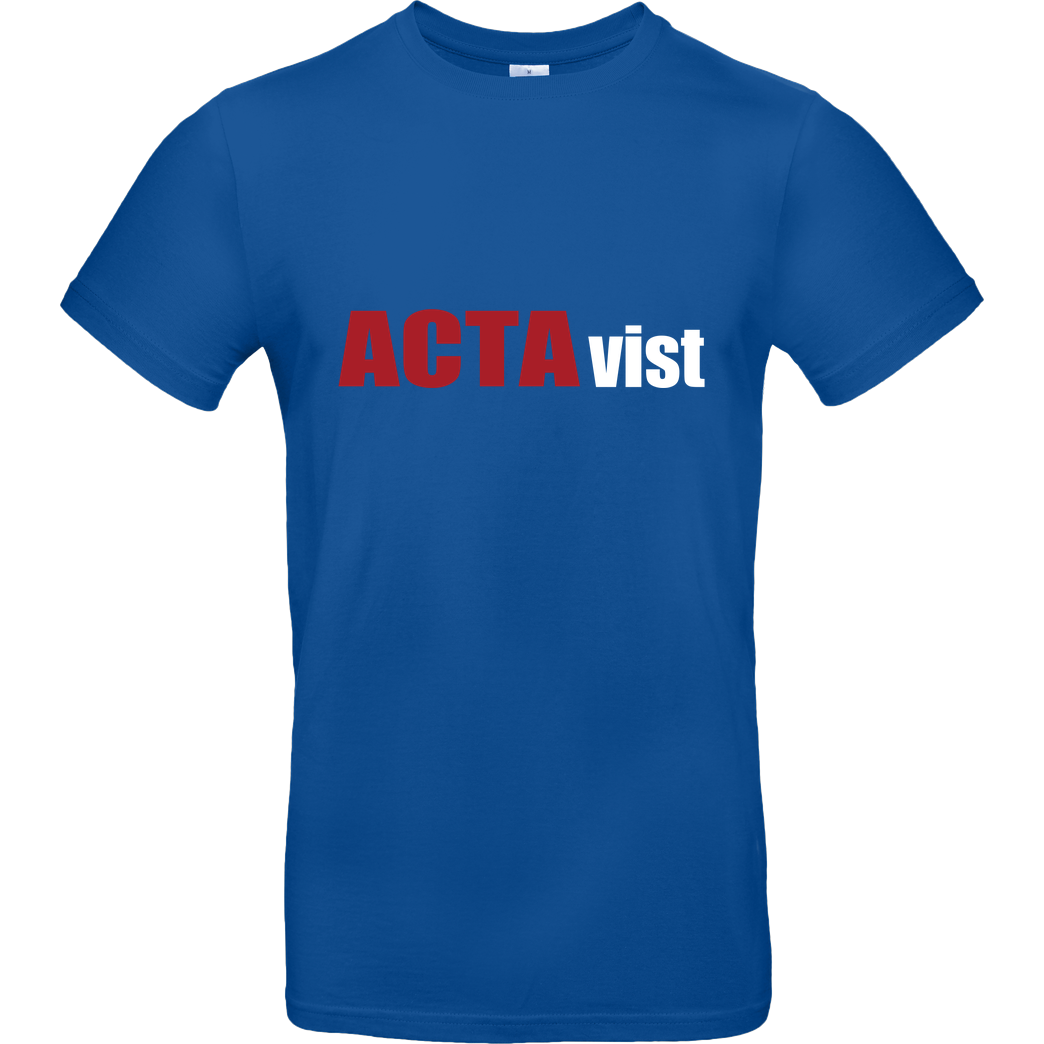 None ACTAvist T-Shirt B&C EXACT 190 - Royal Blue