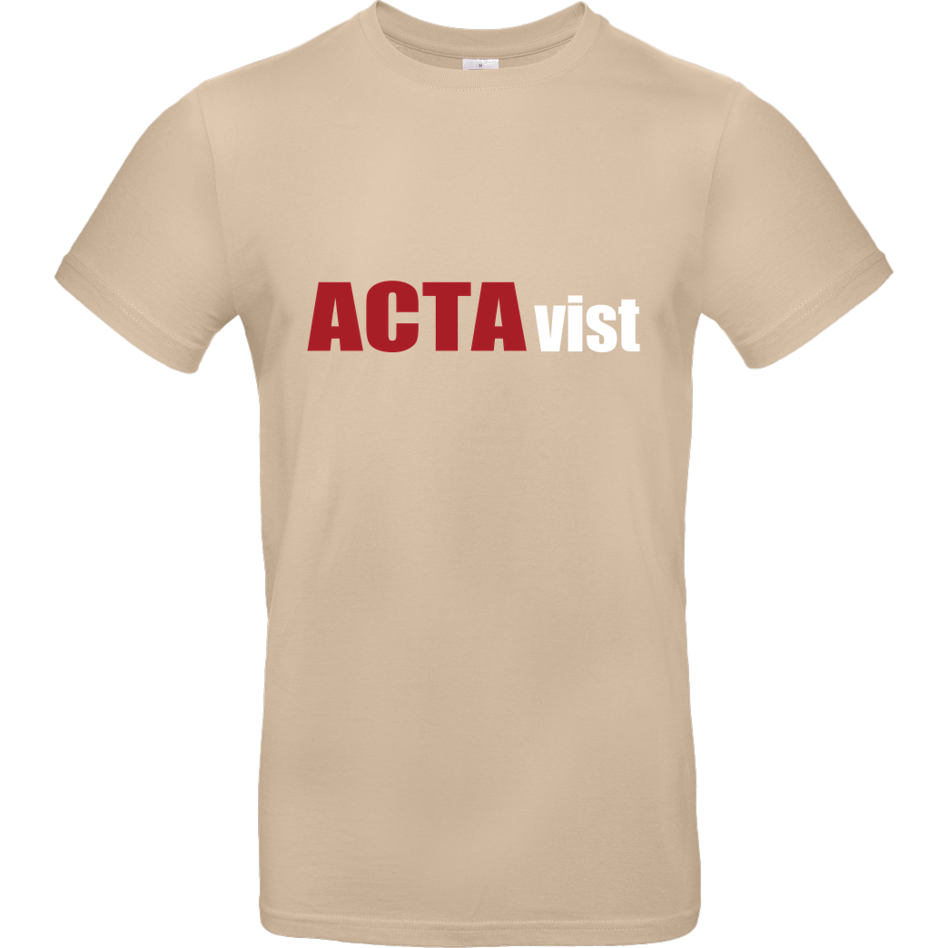 None ACTAvist T-Shirt B&C EXACT 190 - Sand