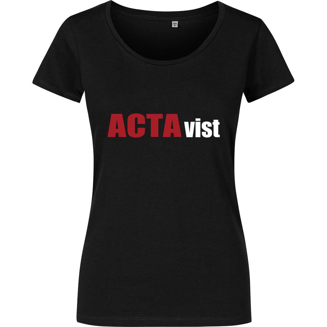 None ACTAvist T-Shirt Girlshirt schwarz