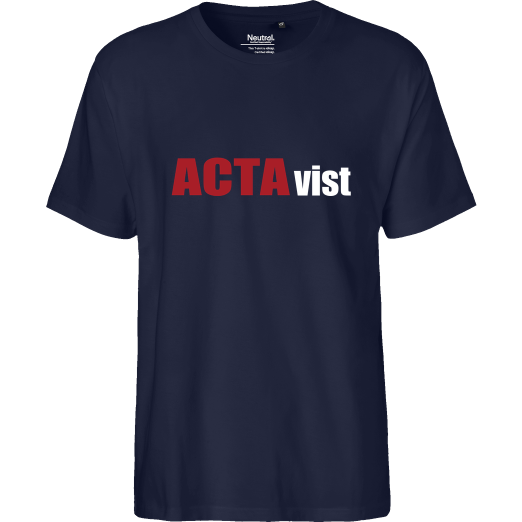 None ACTAvist T-Shirt Fairtrade T-Shirt - navy