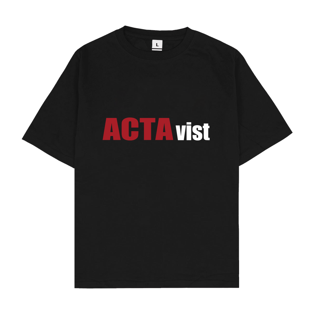 None ACTAvist T-Shirt Oversize T-Shirt - Black