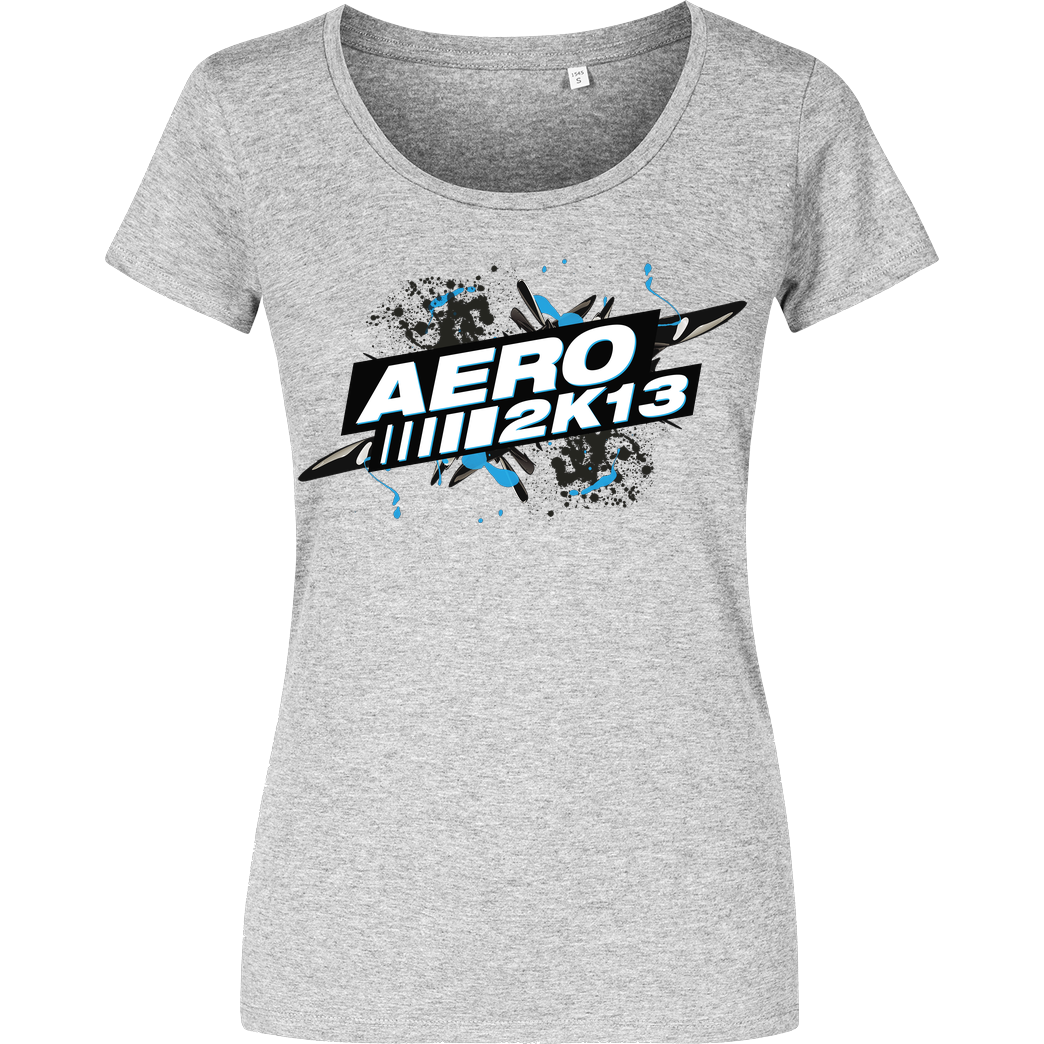 Aero2k13 Aero2k13 - Logo T-Shirt Girlshirt heather grey