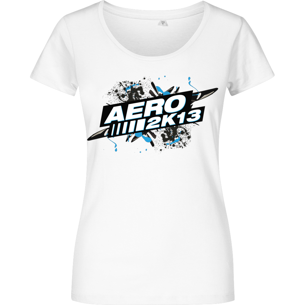 Aero2k13 Aero2k13 - Logo T-Shirt Girlshirt weiss