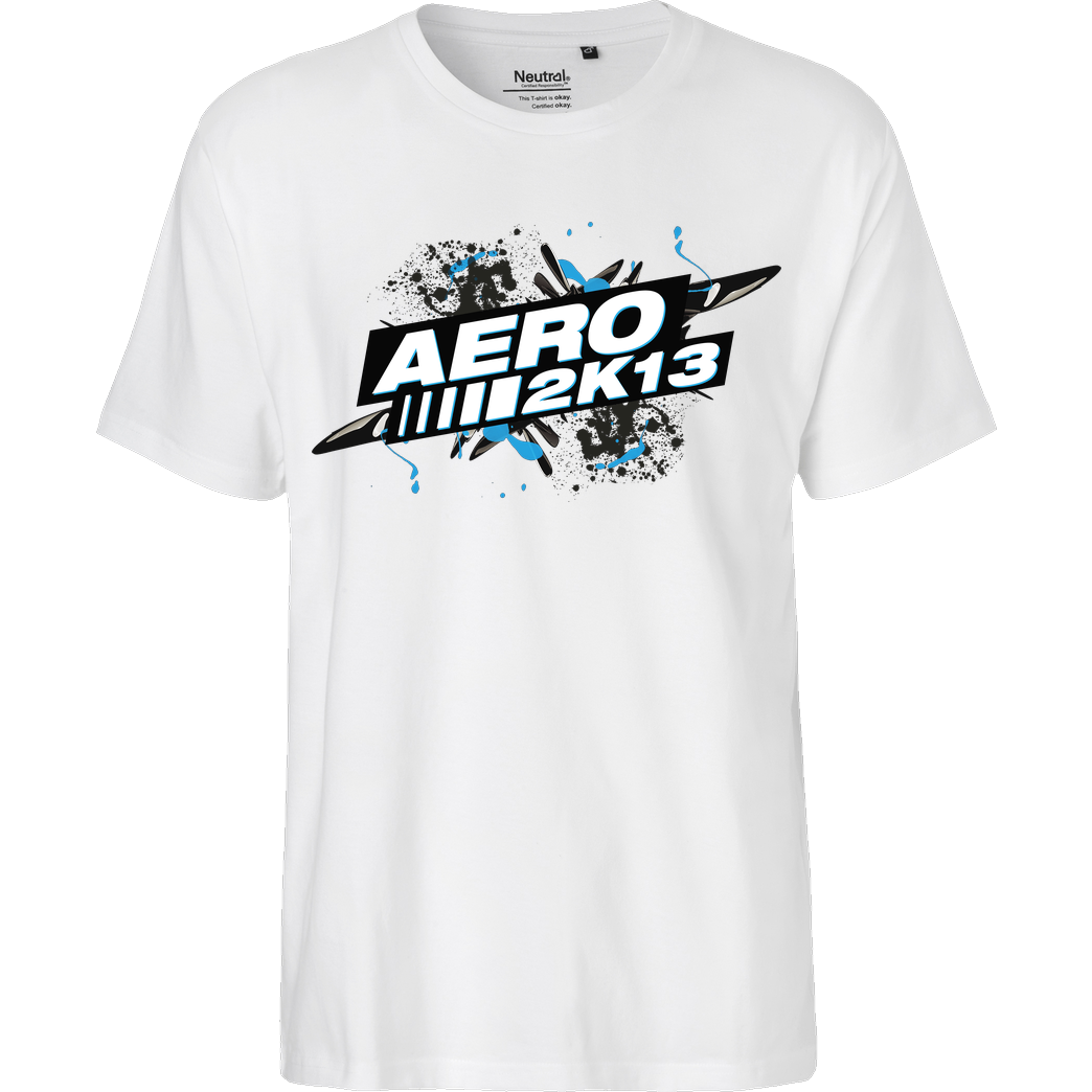 Aero2k13 Aero2k13 - Logo T-Shirt Fairtrade T-Shirt - white