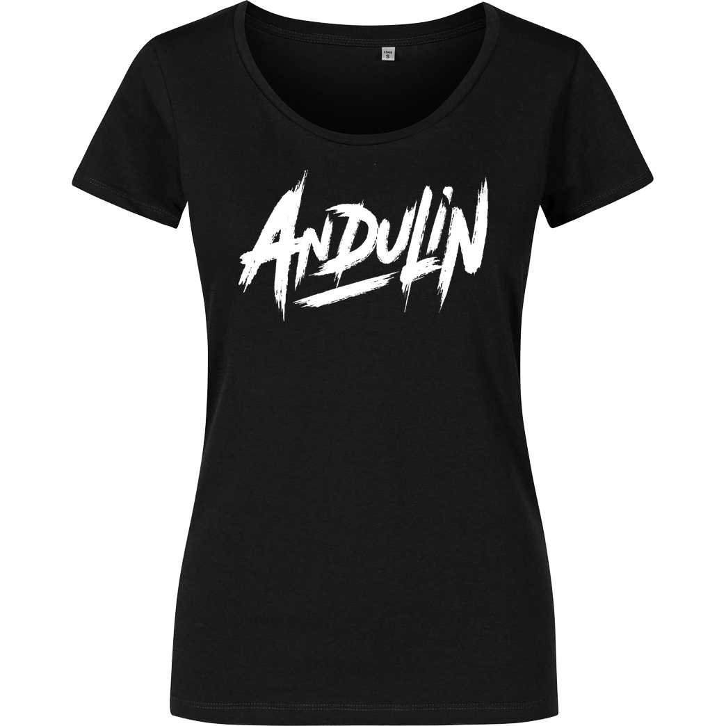AndulinTv AndulinTv - Andu Logo T-Shirt Girlshirt schwarz