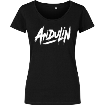 AndulinTv - Andu Logo Girlshirt schwarz