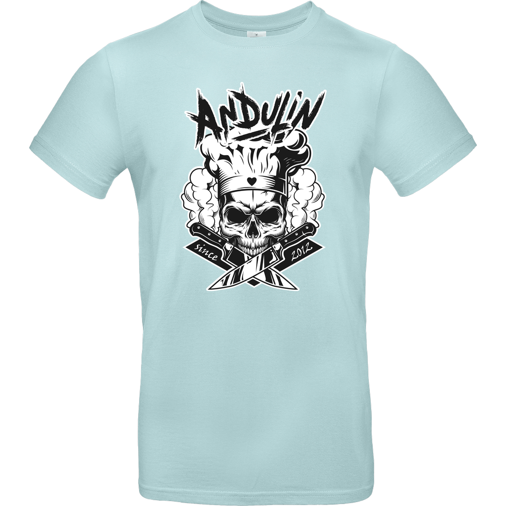 AndulinTv AndulinTV - Andu Skull T-Shirt B&C EXACT 190 - Mint