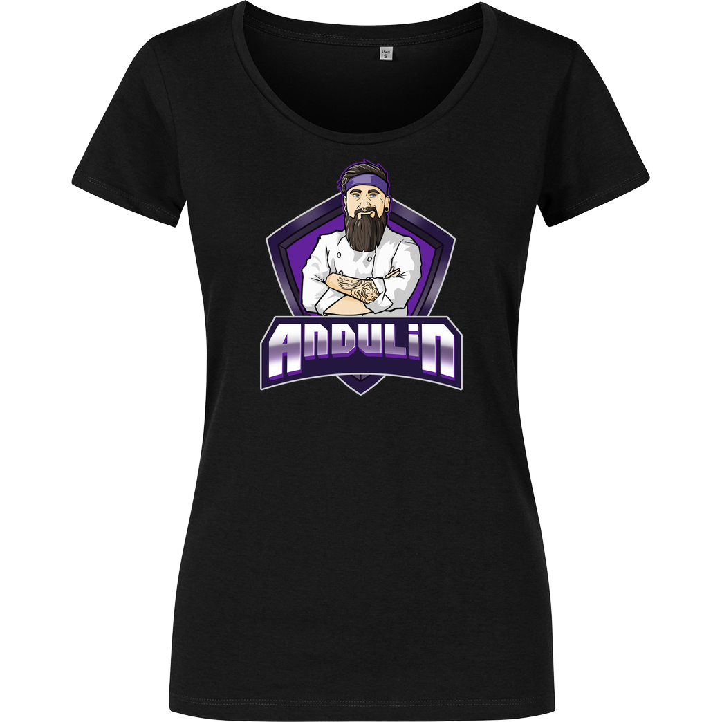 AndulinTv AndulinTv - Logo T-Shirt Girlshirt schwarz