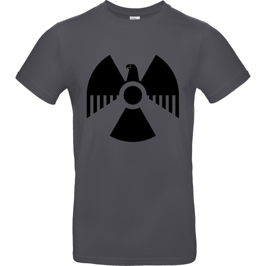 None Nuclear Eagle T-Shirt B&C EXACT 190 - Dark Grey