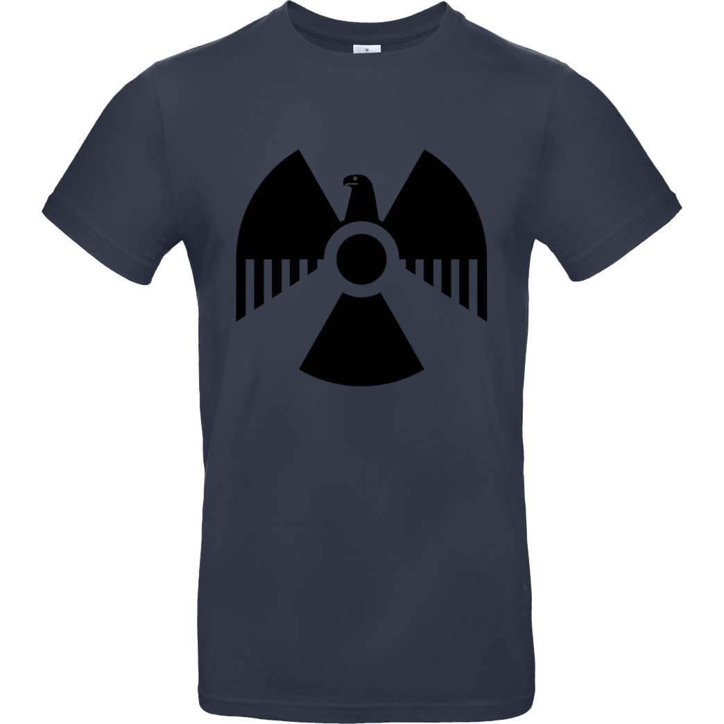 None Nuclear Eagle T-Shirt B&C EXACT 190 - Navy