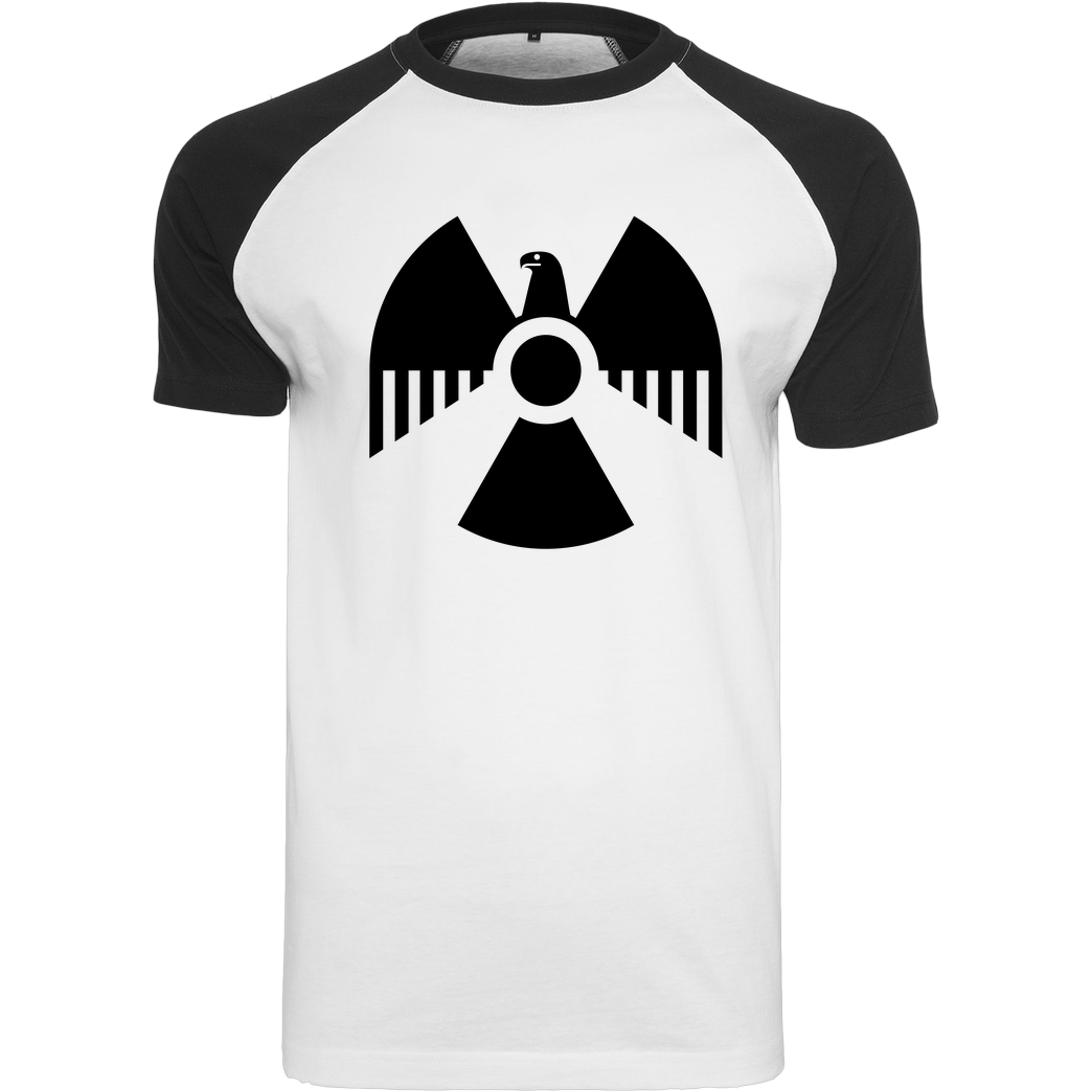 None Nuclear Eagle T-Shirt Raglan Tee white