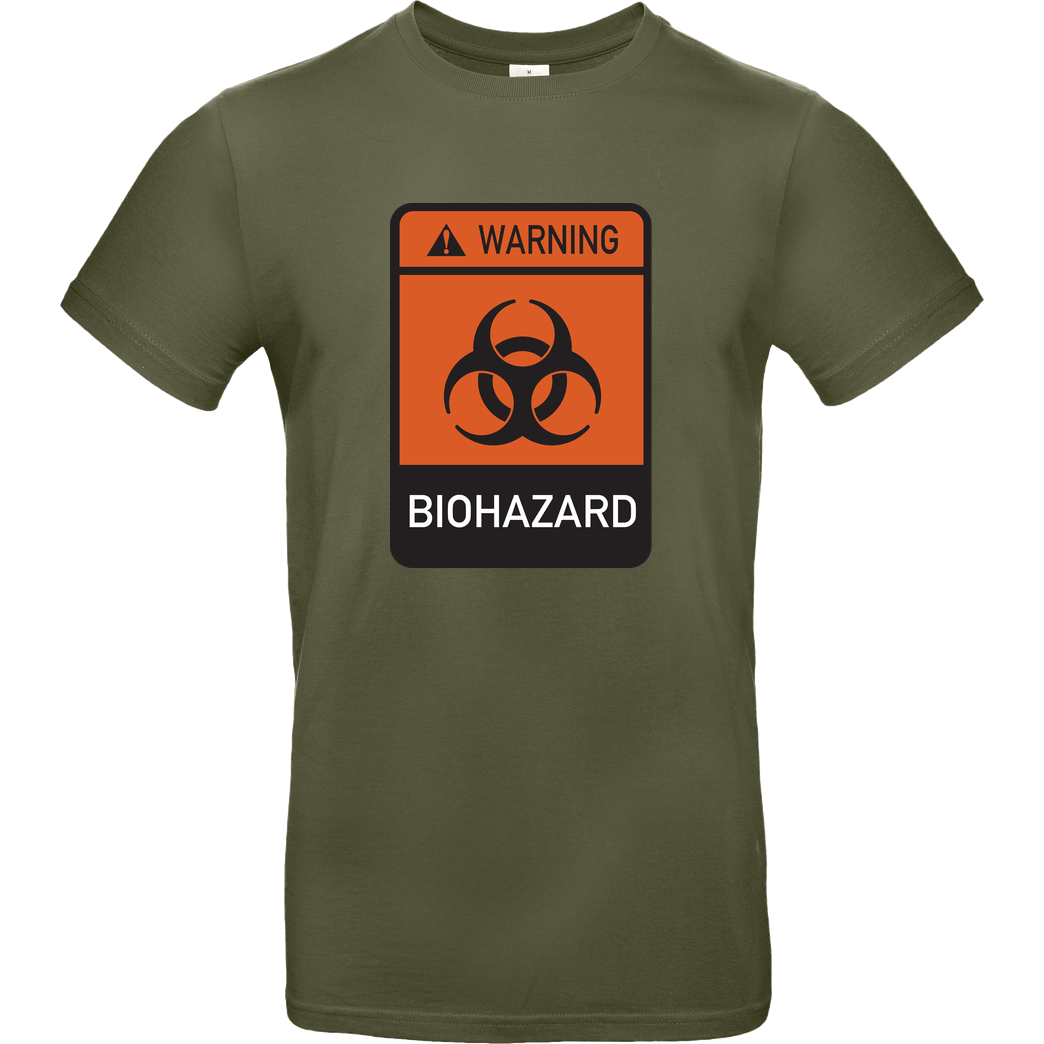 None Biohazard T-Shirt B&C EXACT 190 - Khaki