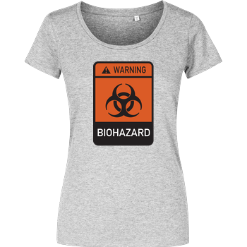 Biohazard Girlshirt heather grey
