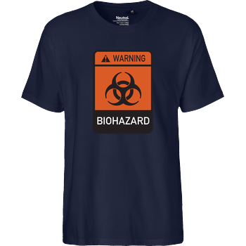 Biohazard Fairtrade T-Shirt - navy