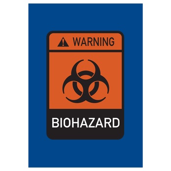 Biohazard Art Print blue