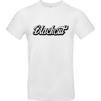 Blackout - Script Logo B&C EXACT 190 -  White