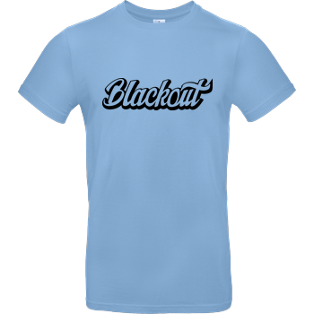 Blackout - Script Logo B&C EXACT 190 - Sky Blue