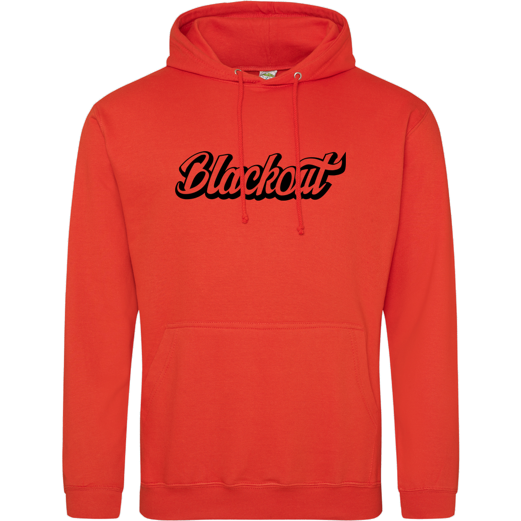 Blackout Blackout - Script Logo Sweatshirt JH Hoodie - Orange