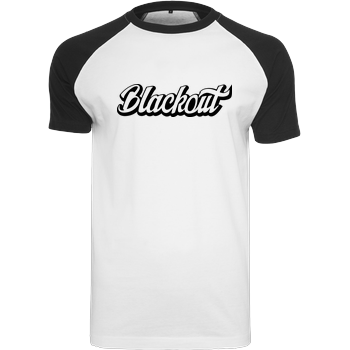 Blackout - Script Logo Raglan Tee white