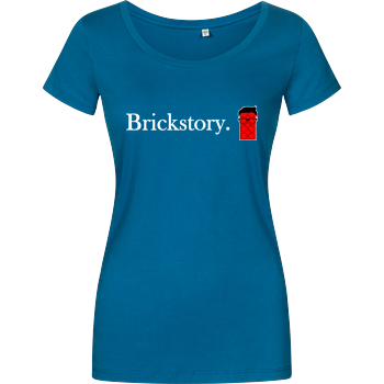 Brickstory - Original Logo Girlshirt petrol