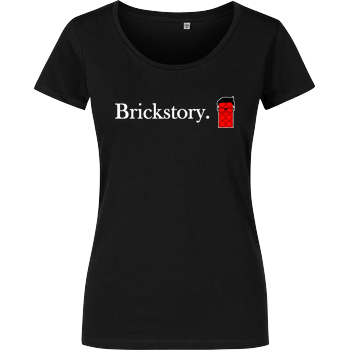 Brickstory - Original Logo Girlshirt schwarz