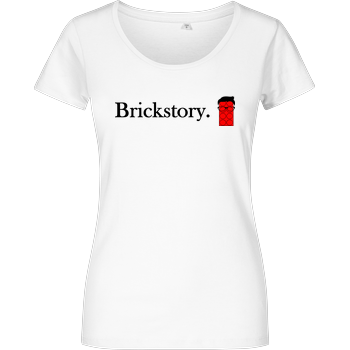 Brickstory - Original Logo Girlshirt weiss