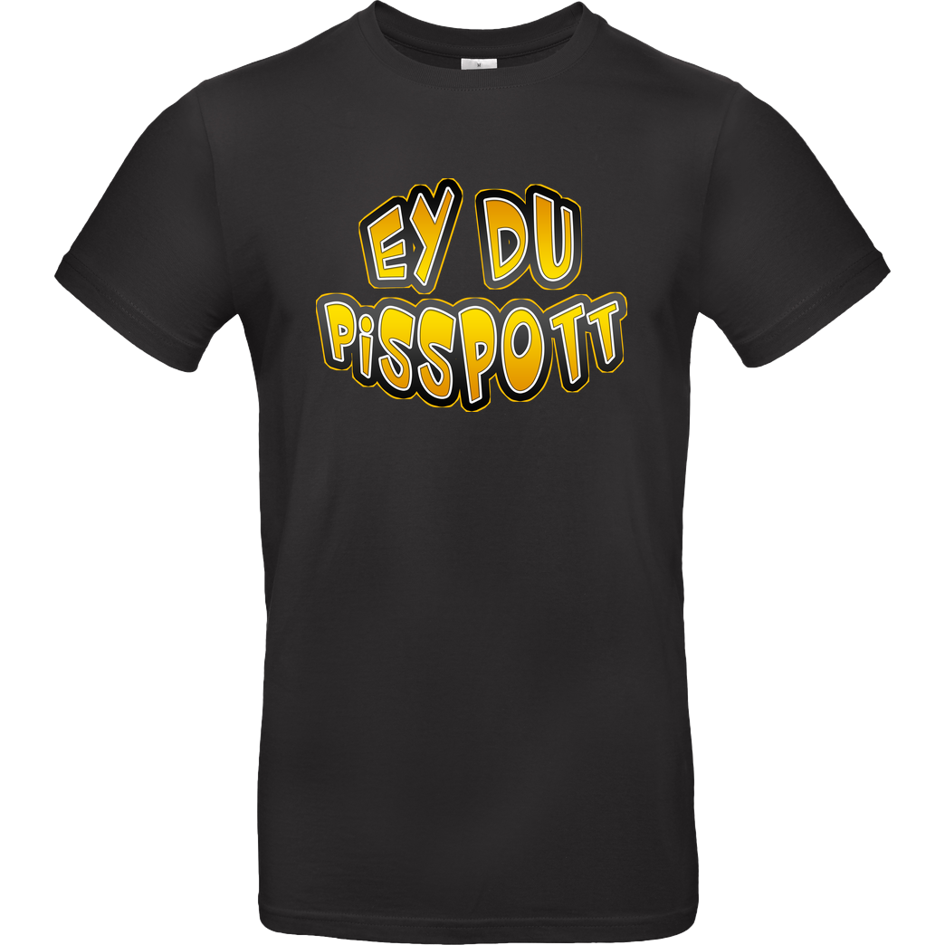 Buffkit Buffkit - Pisspott T-Shirt B&C EXACT 190 - Black