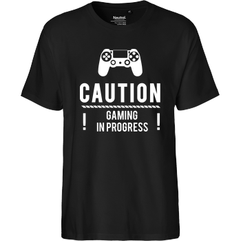 Caution Gaming v1 Fairtrade T-Shirt - black