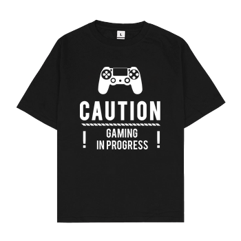 Caution Gaming v1 Oversize T-Shirt - Black