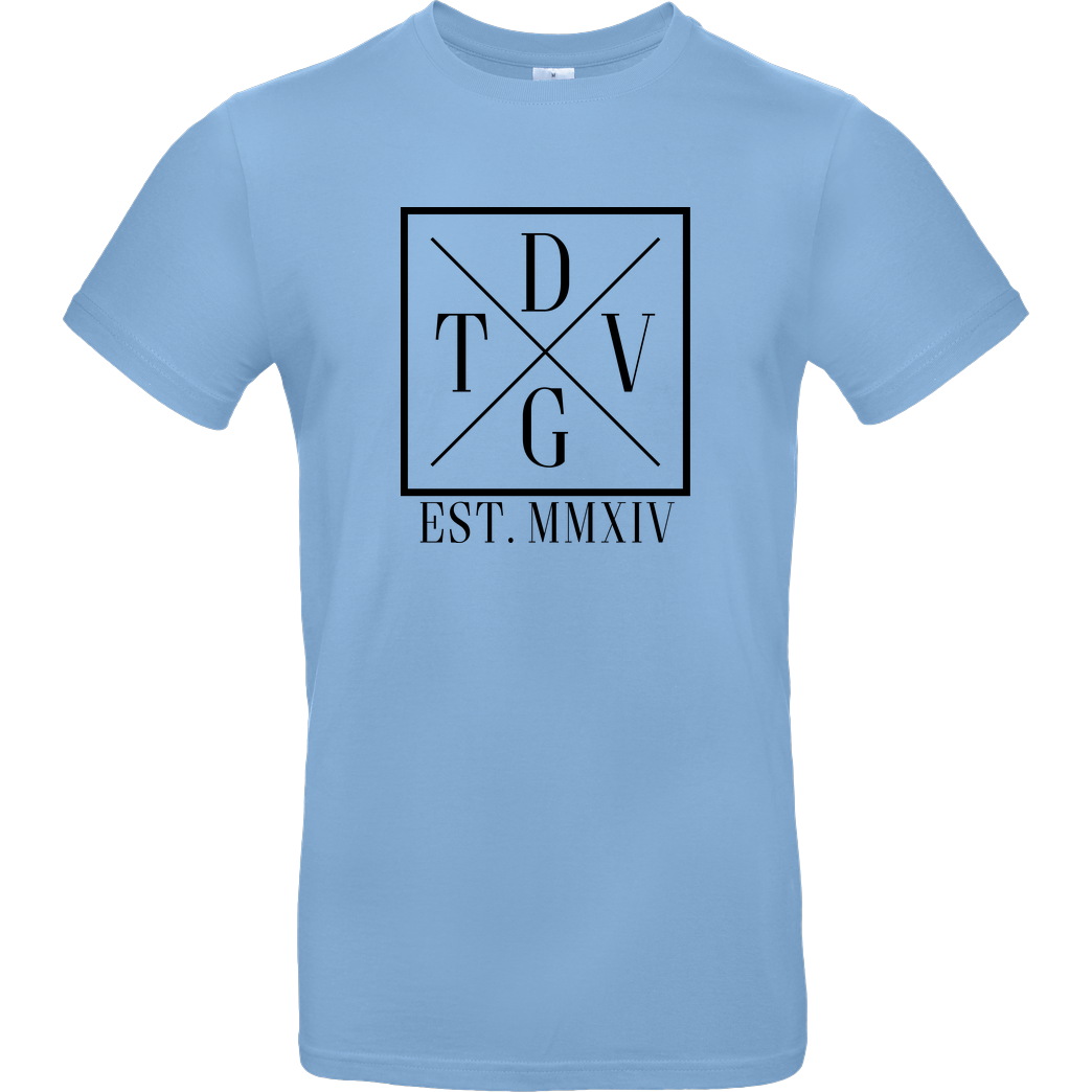 DennisGamingTV DennisGamingTV - X-Logo T-Shirt B&C EXACT 190 - Sky Blue