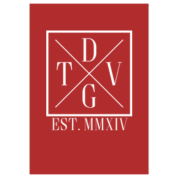 DennisGamingTV - X-Logo Art Print red