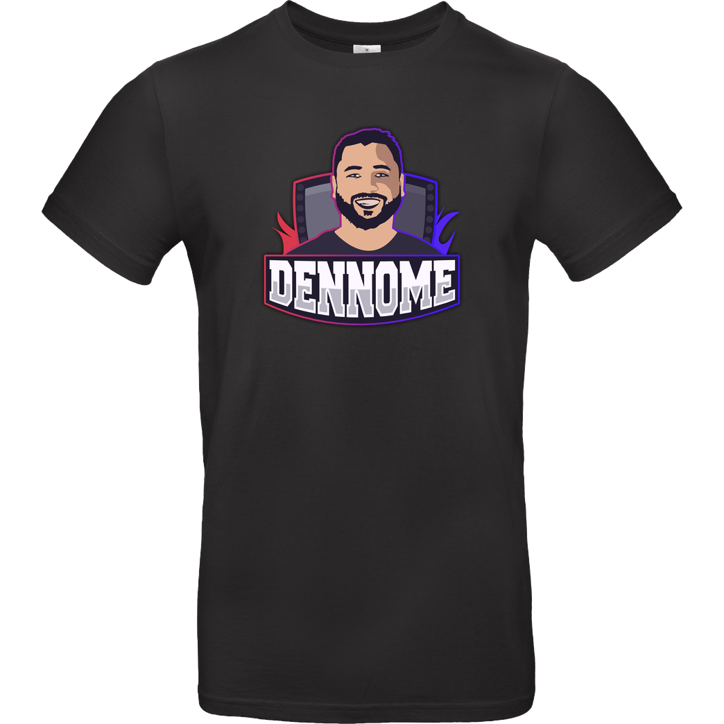 Dennome Dennome Logo T-Shirt T-Shirt B&C EXACT 190 - Black