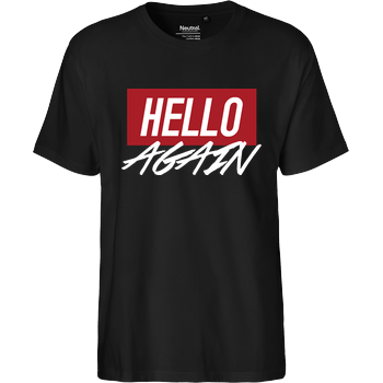 Der Keller - Hello Again Red Fairtrade T-Shirt - black