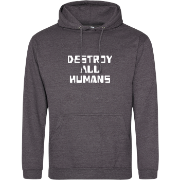 destroy all humans JH Hoodie - Dark heather grey