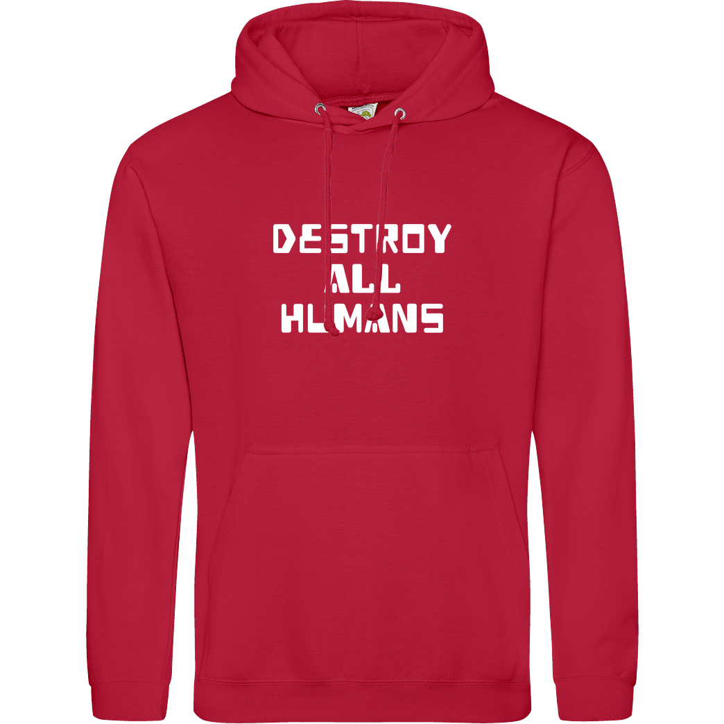 None destroy all humans Sweatshirt JH Hoodie - red