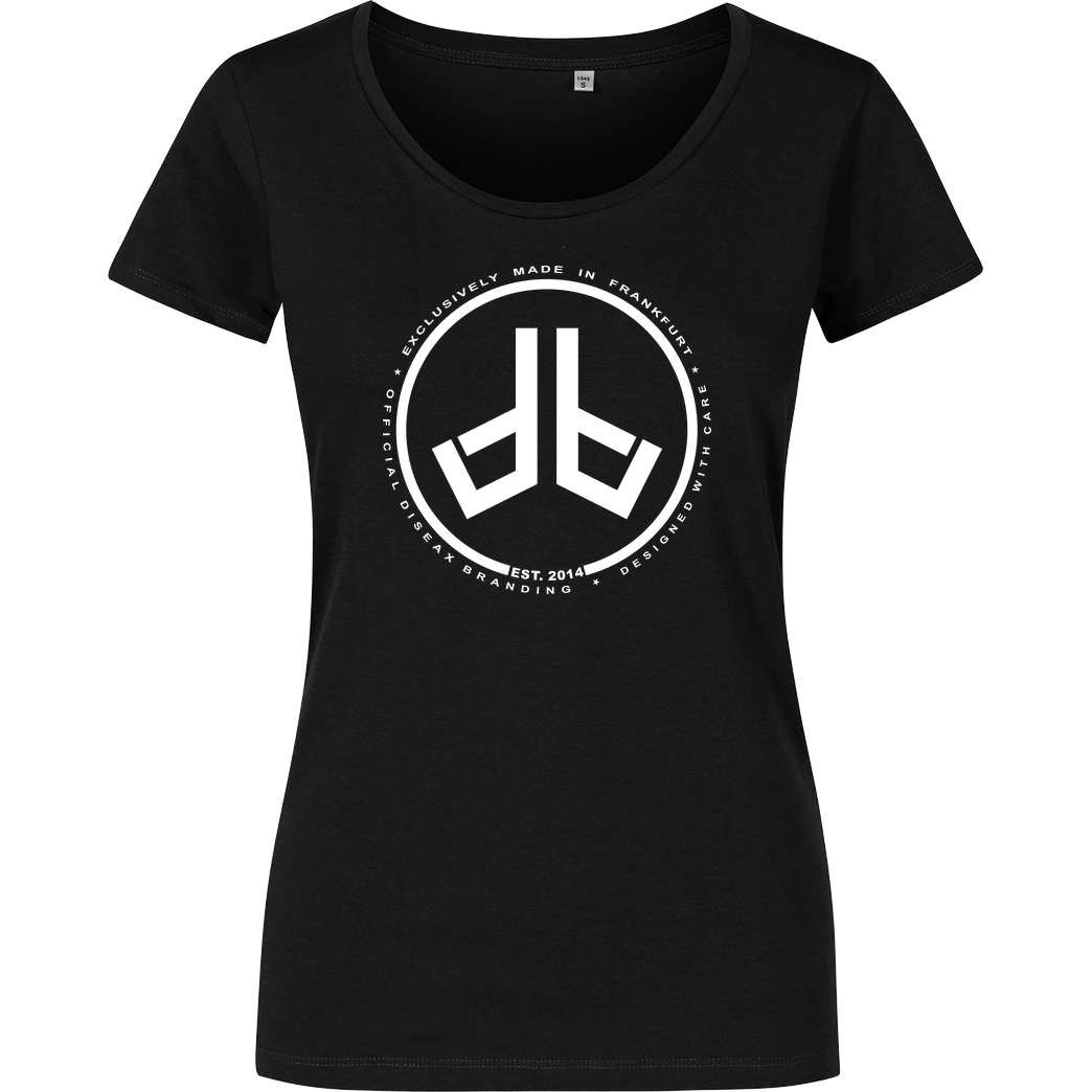 Diseax Diseax - Logo T-Shirt Girlshirt schwarz