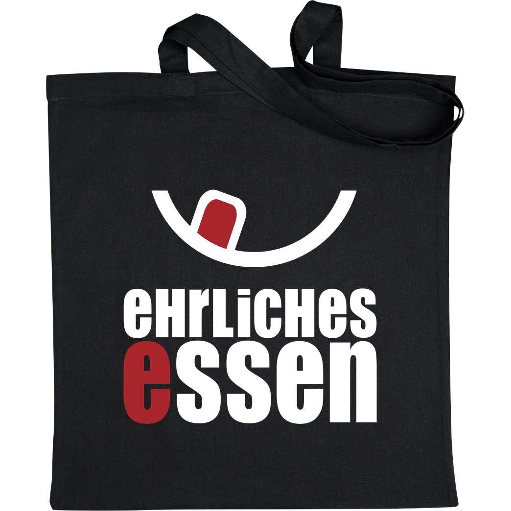Ehrliches Essen Ehrliches Essen - Logo weiss Beutel Bag Black