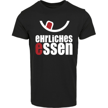 Ehrliches Essen - Logo weiss House Brand T-Shirt - Black